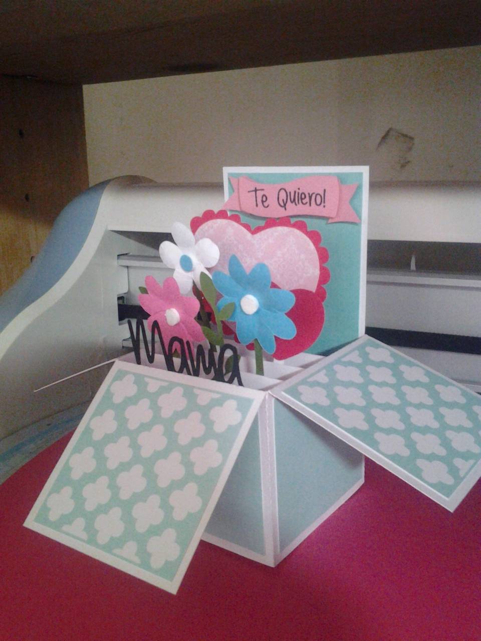 card in a box for mom
