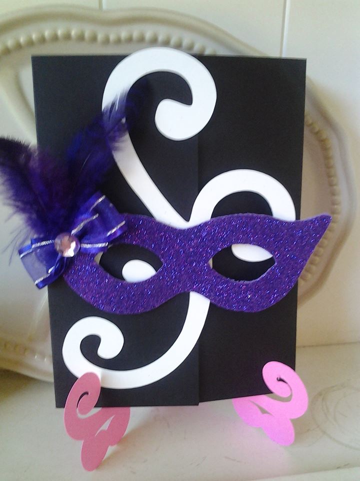 invitacion de antifaz