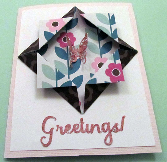 Folded Window Frame Card