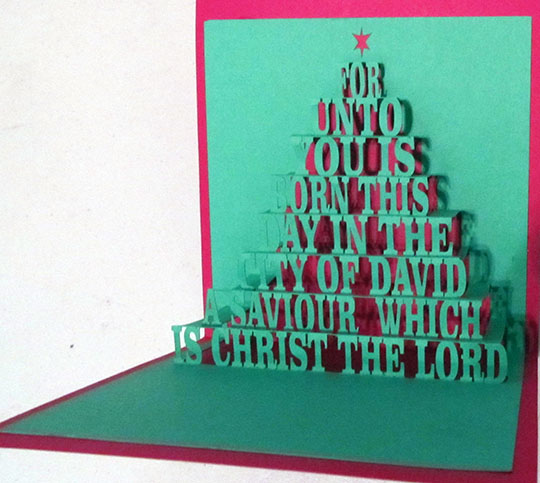 Popup Christmas Tree Card