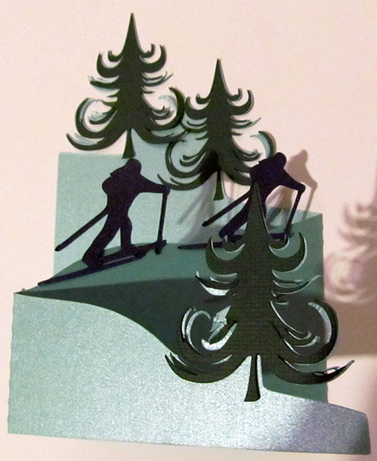 Trifold Swirly Tree Card