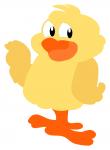 Easter Chick Waving