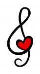 Heart Music Note
