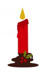 Holly Candle