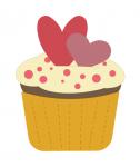 Heart Cupcake