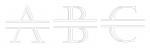 Split Letter Monogram Roman Style