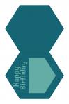 Happy Birthday Hexagon Card