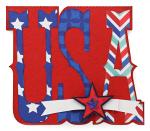 USA Shaped Card