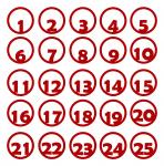 Document December Number Buttons