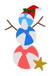 Beach Ball Snowman