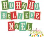 Christmas Block Words