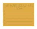 New Years Resolution Card