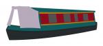 Green Canal Boat