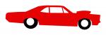 Red Muscle Car