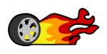 Need 4 Speed Flaming Tire