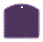 Scalloped Square Tag