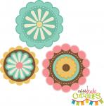 Layered Flower Set of 3