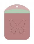Gift Wrap Tag Butterfly