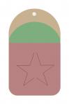 Gift Wrap Tag Star