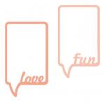 Speech Bubble Tall Rectangle Frames