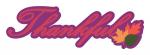 Thankful Script Title