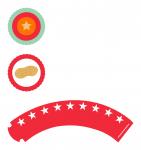 Traveling Circus Cupcake Wrapper