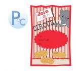 Traveling Circus Print Invitation