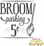 Broom Parking Sign