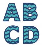 Chevron Monograms A-D