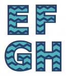 Chevron Monograms E-H