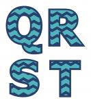 Chevron Monograms Q-T