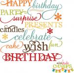 Birthday Words Set