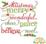 Christmas Words Set