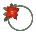 Poinsettia Frame