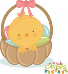 Chick in Easter Basket