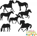 Horse Silhouette Set