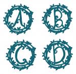 Floral Monograms A-D