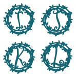 Floral Monograms I-L