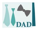 Tie Bowtie Dad Card