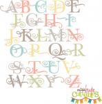 Flourish Uppercase Alphabet