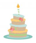 Stacked Birthday cake