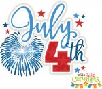 July 4th Fireworks Title