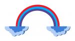Rainbow With Clouds