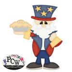 Uncle Sam with Pie