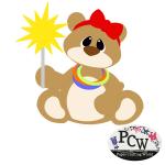 Stars and Stripes Bear Girl