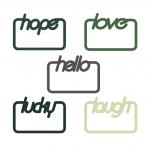 Wise Words Cutting Collection: Word Paper Clips