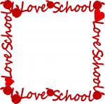 I Love School Border
