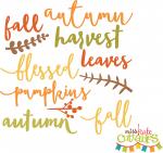 Fall Word Set