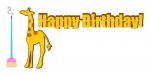 Birthday Giraffe