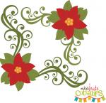 Poinsettia Corner Flourish